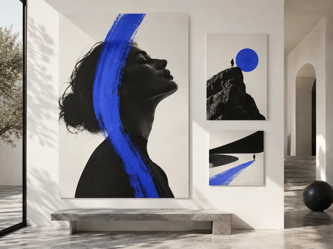Conceptual studio image of one bold campaign idea across multiple display formats.